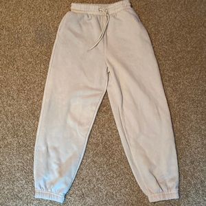 Cream joggers, XS